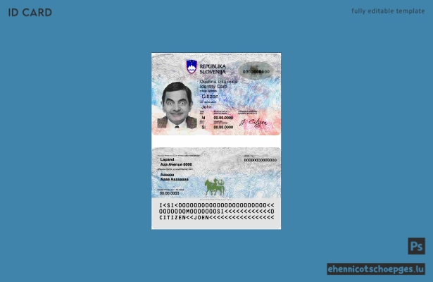 Beispielvorschau für die slowenische ID